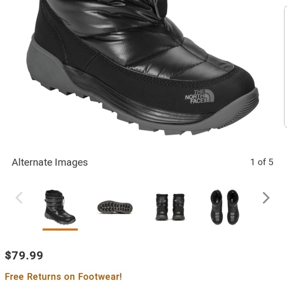 North Face Kids Winter Boots - Picture 4 of 4